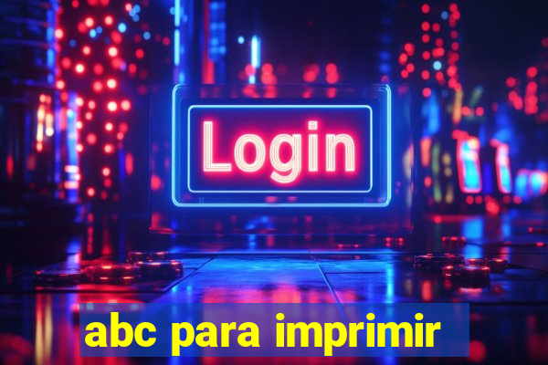 abc para imprimir